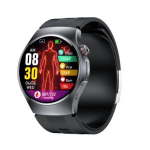 Smart Watch with AMOLED display, heart-rate tracking, voice assistant