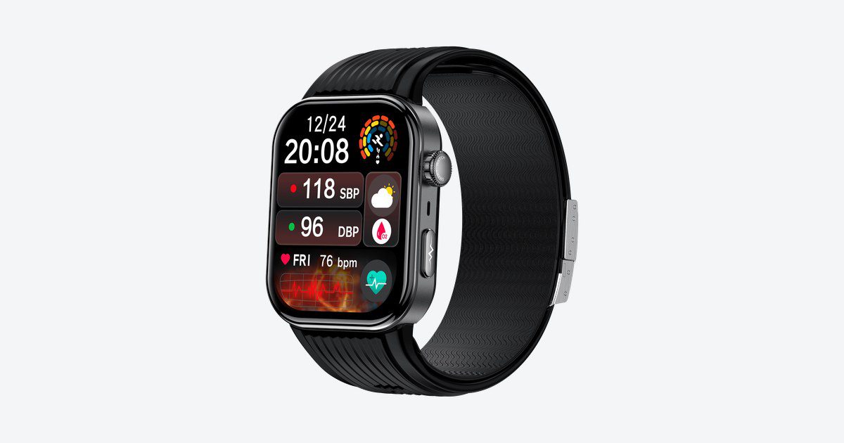 Air-pump smartwatch for B2B sourcing and private-label evaluation
