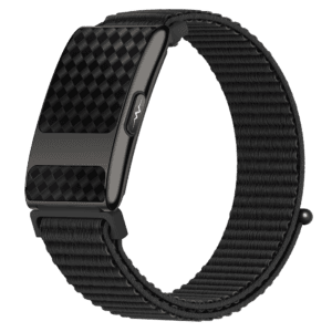 TK35Pro screen-free ECG wellness bracelet with black woven strap
