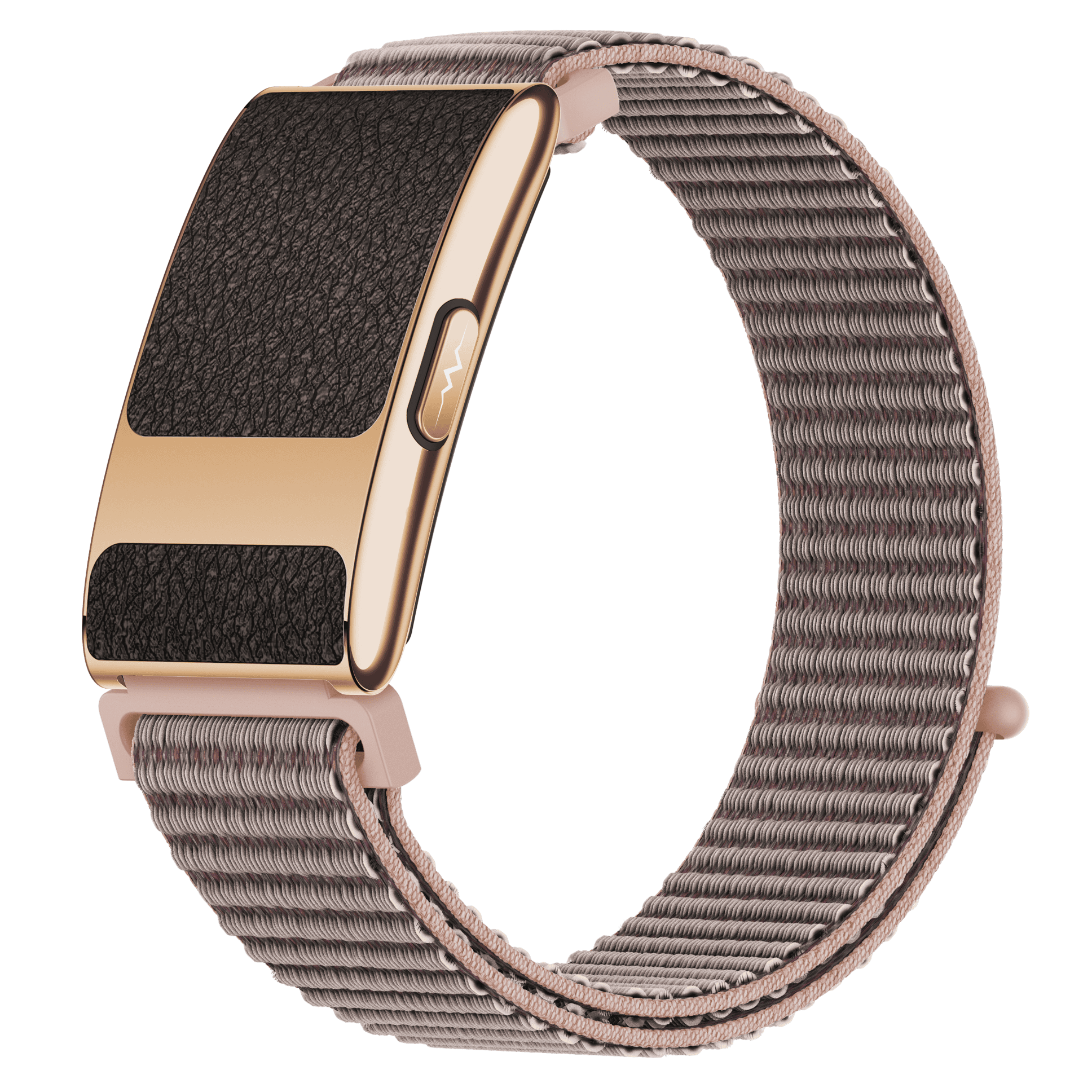 tk35_10_5 TK35Pro rose-gold bracelet with pink woven strap