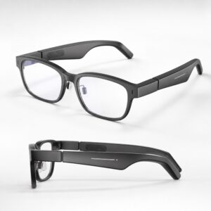 Camera-free AI translation glasses with open-ear audio for wholesale